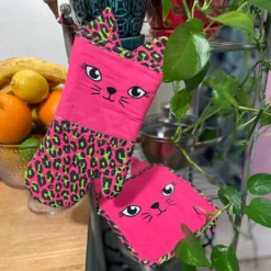 Shop Sourpuss SOURPUSS PINK LEOPARD KITCHEN SET