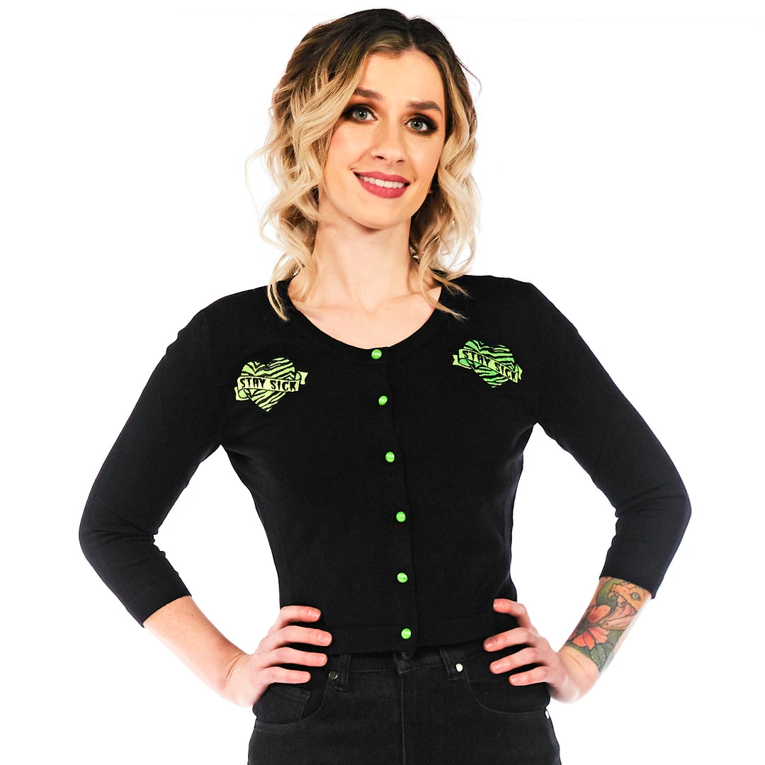 SOURPUSS STAY SICK CROPPED CARDIGAN Neon Dreams 5 SOURPUSS STAY SICK CROPPED CARDIGAN Neon Dreams