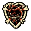 SOURPUSS CAT & CROSSBONES 666 STICKER What's New