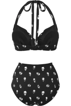 Ghouls Just Wanna Have Sun KILLSTAR SKULLS 2-PIECE SWIMSUIT