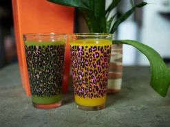 Back In Stock SOURPUSS PINK LEOPARD PINT GLASS