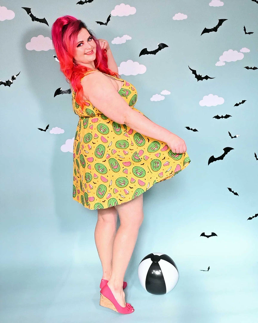 SOURPUSS SPOOKY MELONS GAUZY DRESS What's New 10 SOURPUSS SPOOKY MELONS GAUZY DRESS What's New
