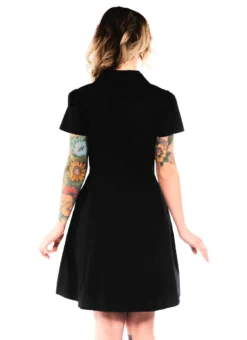 What's New SOURPUSS WINGED SKULL BUTTON DOWN DRESS