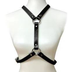 Funk Plus VEGAN Y HARNESS WITH O RINGS BLACK Back In Stock