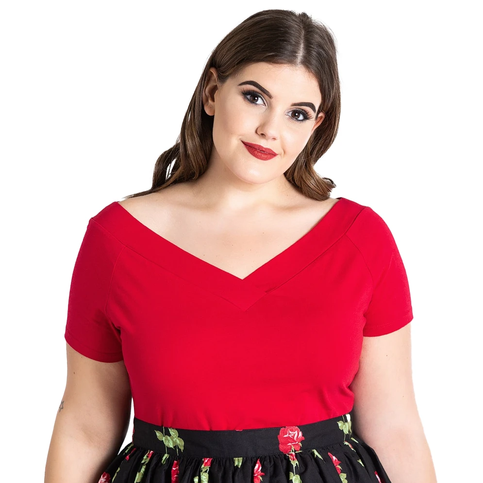 Shop Sour+Plus HELL BUNNY ALEX TOP RED 3 Shop Sour+Plus HELL BUNNY ALEX TOP RED