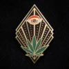 Accessories ECTOGASM ALL SEEING POT LEAF ENAMEL PIN 2 Accessories ECTOGASM ALL SEEING POT LEAF ENAMEL PIN