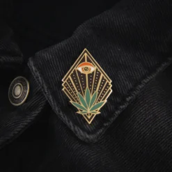 Accessories ECTOGASM ALL SEEING POT LEAF ENAMEL PIN