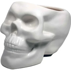 None Homewares BONE SKULL PLANTER