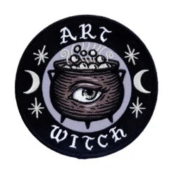 CAT COVEN ART WITCH EMBROIDERED PATCH Back In Stock
