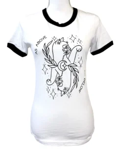 None KITTEES AS ABOVE, SO BELOW RINGER TEE Shop Sour+Plus