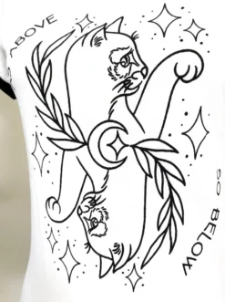 None KITTEES AS ABOVE, SO BELOW RINGER TEE Shop Sour+Plus