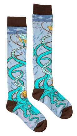 FOOTCLOTHES ATTACK OF THE KRAKEN KNEE HIGH SOCKS