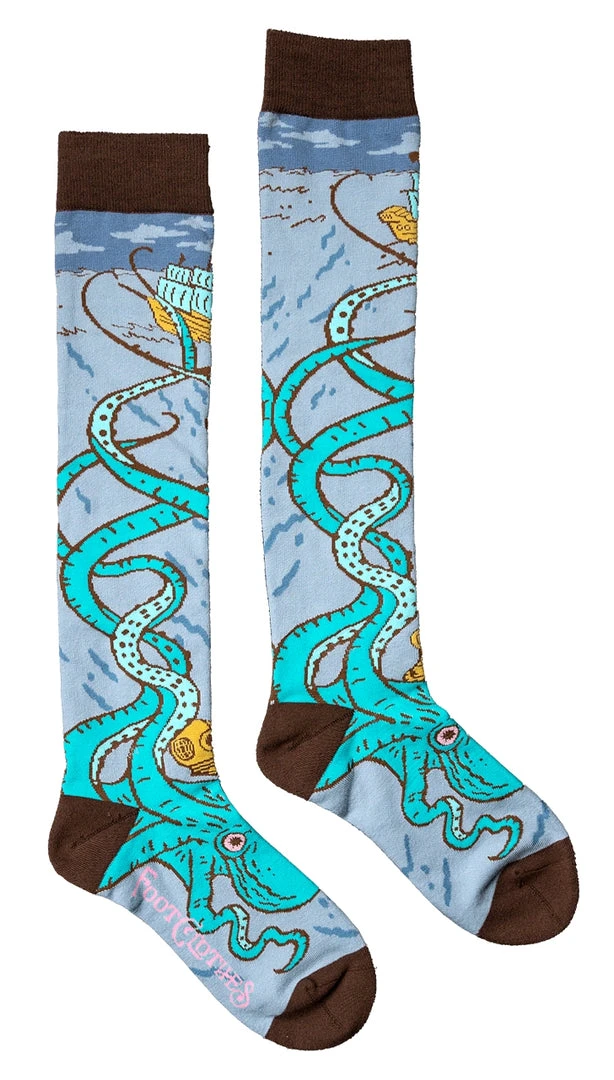 FOOTCLOTHES ATTACK OF THE KRAKEN KNEE HIGH SOCKS 4 FOOTCLOTHES ATTACK OF THE KRAKEN KNEE HIGH SOCKS
