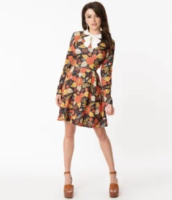 SMAK PARLOUR AUTUMN FLORAL JET SETTER FIT & FLARE DRESS Shop Sour+Plus 11 SMAK PARLOUR AUTUMN FLORAL JET SETTER FIT & FLARE DRESS Shop Sour+Plus