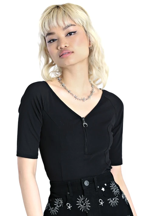 Shop Sour+Plus HELL BUNNY AVA TOP BLACK 3 Shop Sour+Plus HELL BUNNY AVA TOP BLACK