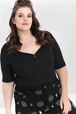 Shop Sour+Plus HELL BUNNY AVA TOP BLACK 10 Shop Sour+Plus HELL BUNNY AVA TOP BLACK