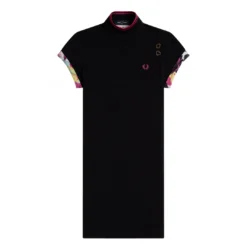FRED PERRY AMY WINEHOUSE CONTRAST TRIM PIQUE DRESS
