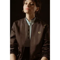 FRED PERRY AMY WINEHOUSE SATIN BOMBER JACKET BLACK What's New 9 FRED PERRY AMY WINEHOUSE SATIN BOMBER JACKET BLACK What's New