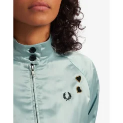 What's New FRED PERRY SATIN HARRINGTON JACKET STARLIGHT 10 What's New FRED PERRY SATIN HARRINGTON JACKET STARLIGHT