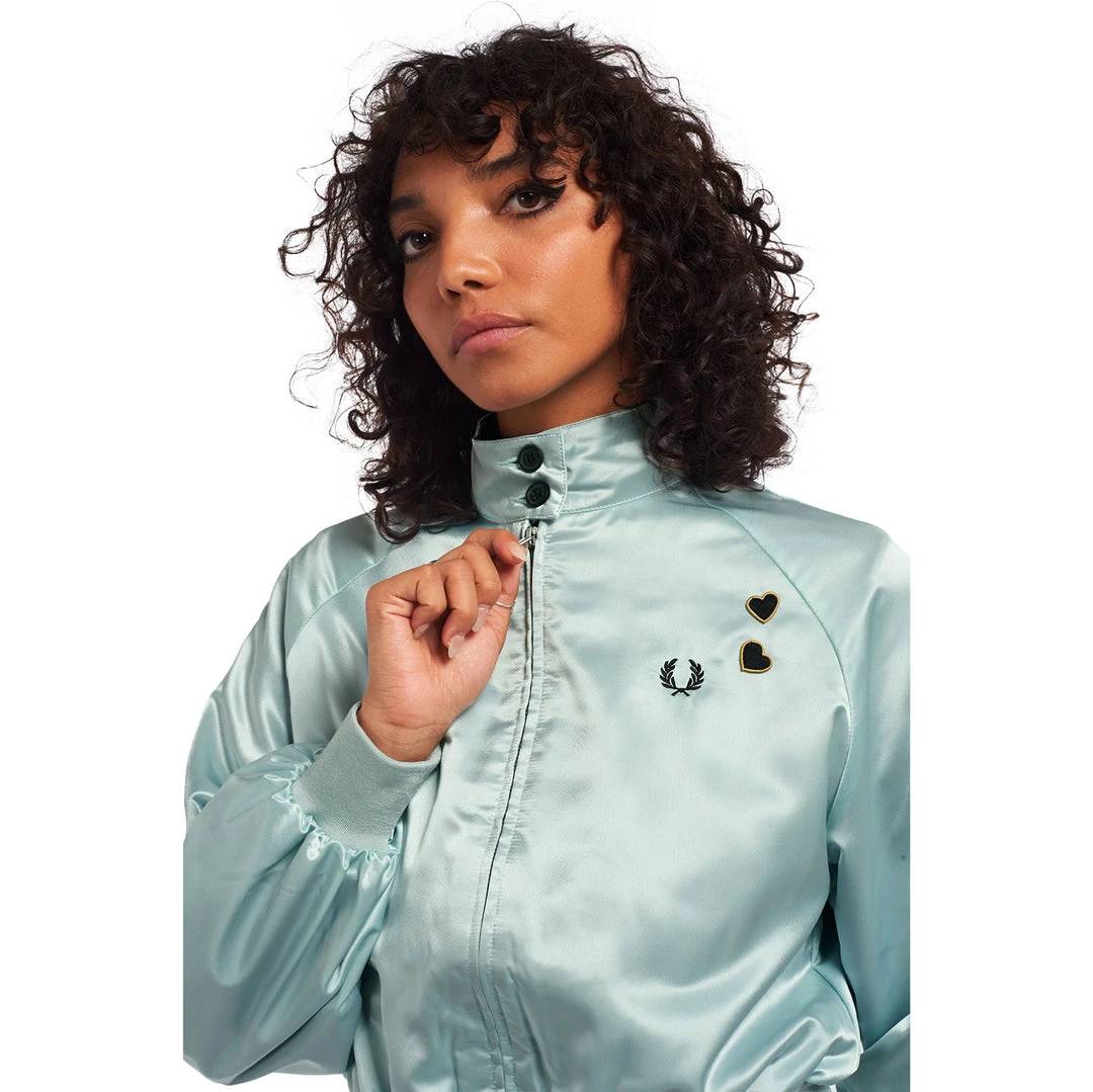 What's New FRED PERRY SATIN HARRINGTON JACKET STARLIGHT 8 What's New FRED PERRY SATIN HARRINGTON JACKET STARLIGHT