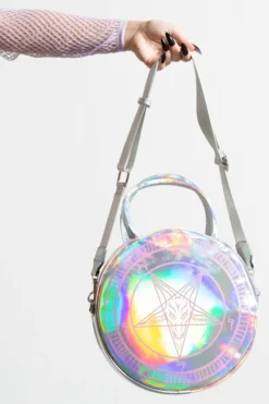 Accessories KILLSTAR BABY BAPHOMET HOLOGRAPHIC HANDBAG SILVER