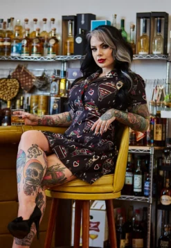 SOURPUSS BON VOYAGE ROSIE DRESS