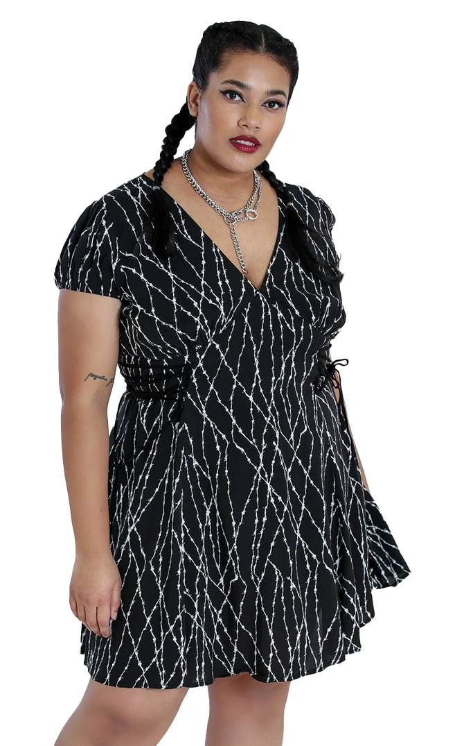 HELL BUNNY BARBED WIRE MINI DRESS 3 HELL BUNNY BARBED WIRE MINI DRESS