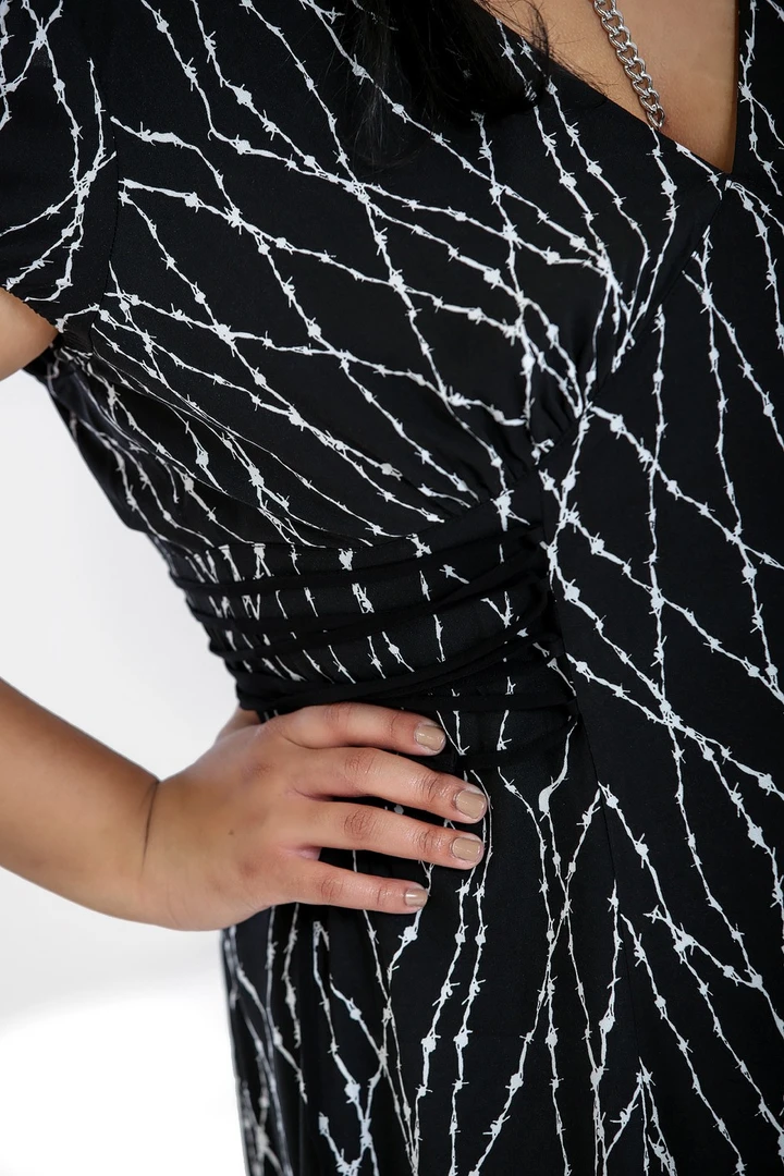 HELL BUNNY BARBED WIRE MINI DRESS 5 HELL BUNNY BARBED WIRE MINI DRESS