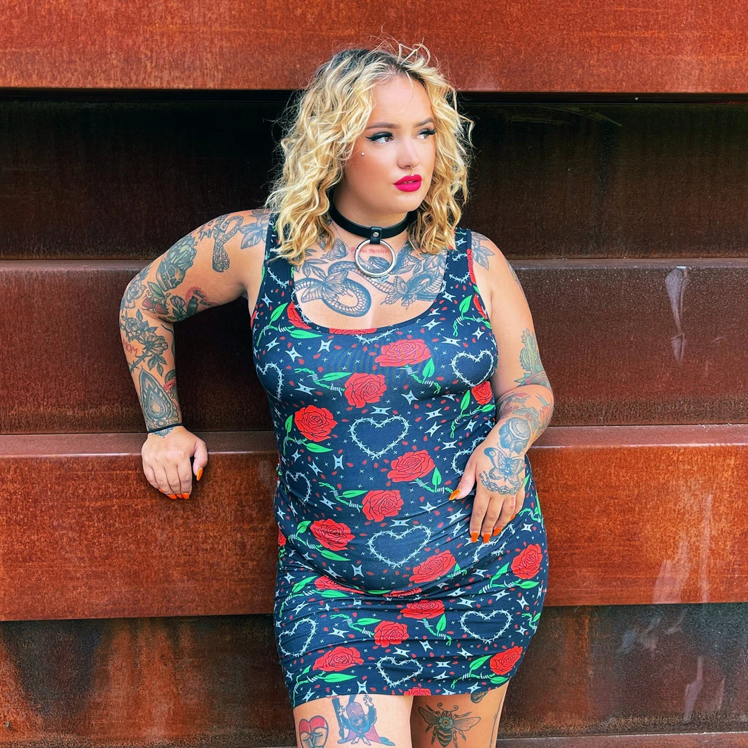 What's New SOURPUSS BARBED WIRE LOVE TANK DRESS 7 What's New SOURPUSS BARBED WIRE LOVE TANK DRESS