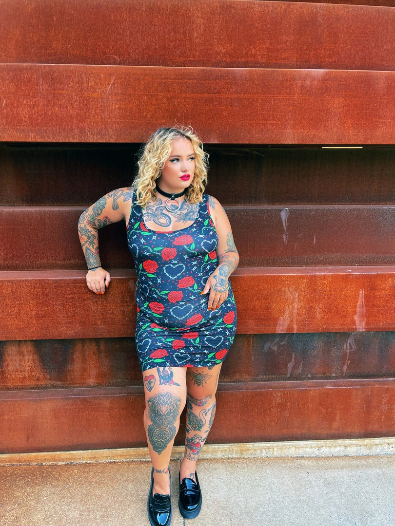 What's New SOURPUSS BARBED WIRE LOVE TANK DRESS 8 What's New SOURPUSS BARBED WIRE LOVE TANK DRESS