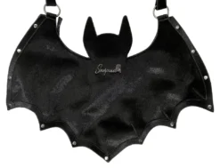 Shop Sourpuss SOURPUSS STUDDED BAT BAG