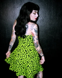 SOURPUSS BATTY LEOPARD HALTER DRESS What's New 14 SOURPUSS BATTY LEOPARD HALTER DRESS What's New