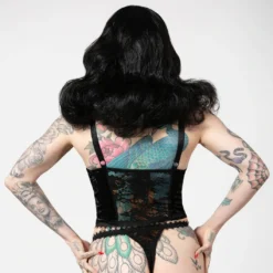 KILLSTAR BE VEILED LACE BASQUE