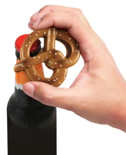 None Homewares BEER PRETZEL BOTTLE OPENER AND CLIP