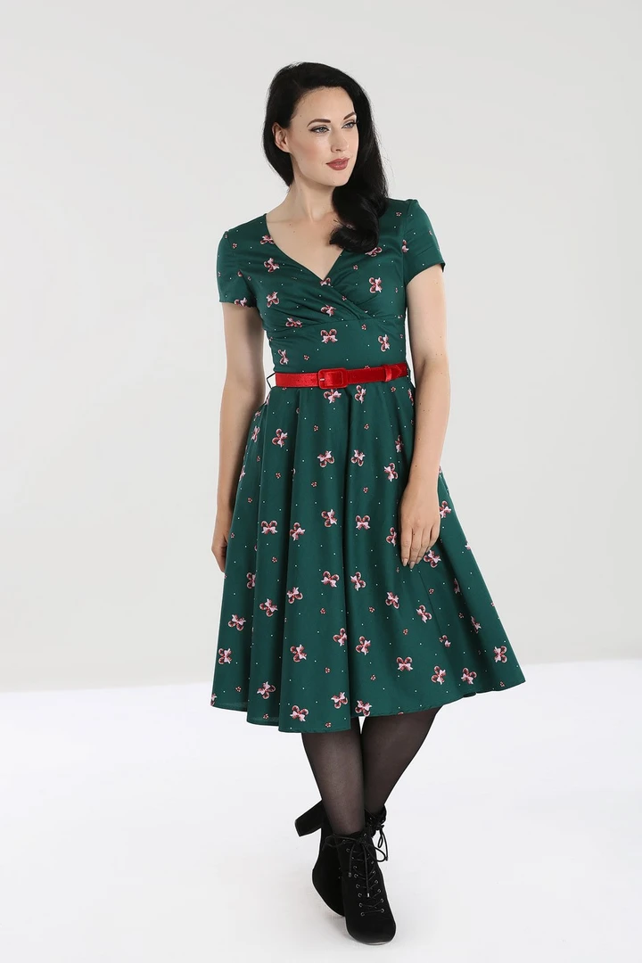 HELL BUNNY BETH 50'S DRESS GREEN Apparel 6 HELL BUNNY BETH 50'S DRESS GREEN Apparel