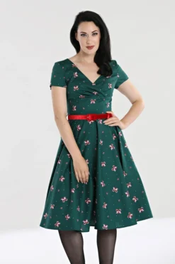 HELL BUNNY BETH 50'S DRESS GREEN Apparel 13 HELL BUNNY BETH 50'S DRESS GREEN Apparel
