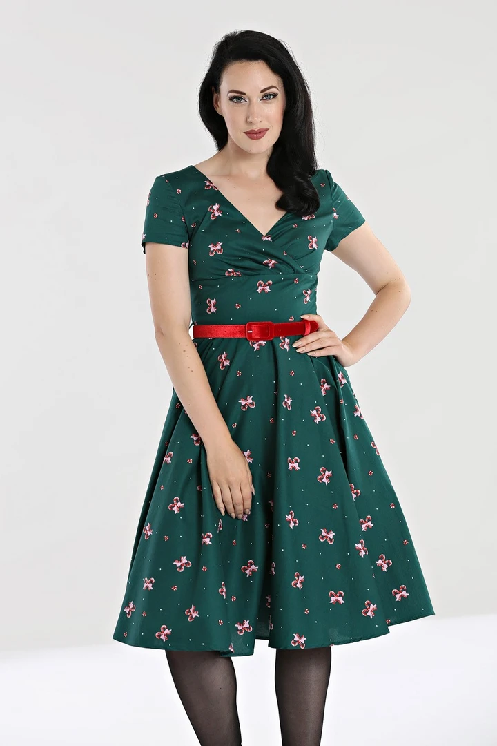 HELL BUNNY BETH 50'S DRESS GREEN Apparel 8 HELL BUNNY BETH 50'S DRESS GREEN Apparel