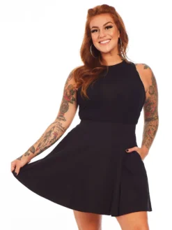 Shop Sour+Plus SOURPUSS SKATER SKIRT BLACK