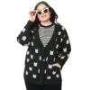 Shop Sour+Plus UNIQUE VINTAGE BLACK & CAT PRINT ASPEN CARDIGAN 1 Shop Sour+Plus UNIQUE VINTAGE BLACK & CAT PRINT ASPEN CARDIGAN