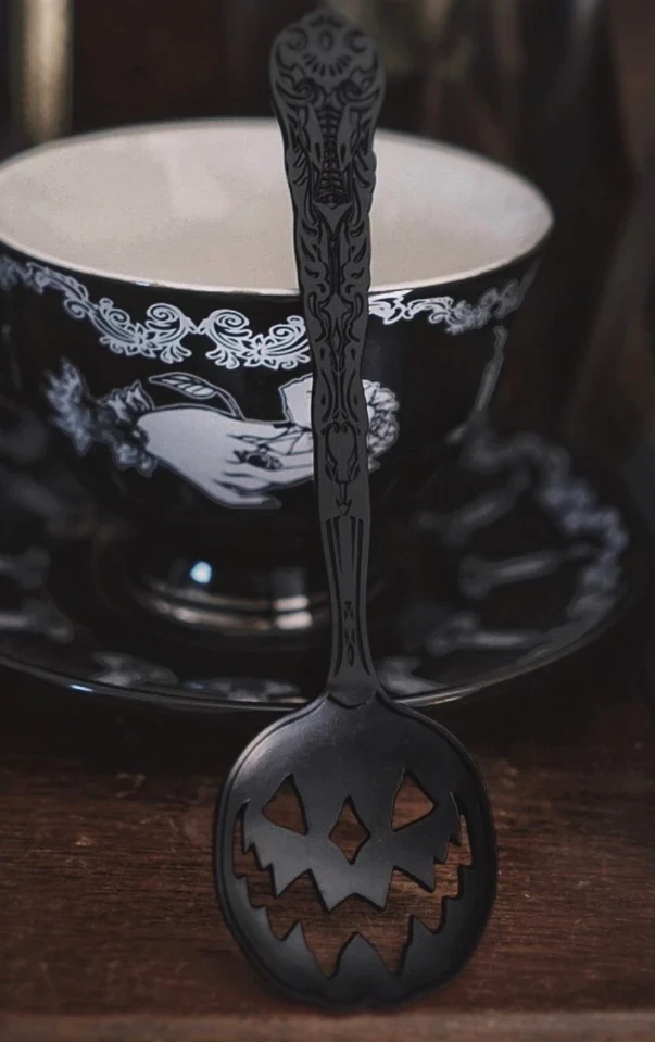 Back In Stock LIVELY GHOSTS HAUNTED HALLOWS TEA SPOON BLACK 6 Back In Stock LIVELY GHOSTS HAUNTED HALLOWS TEA SPOON BLACK