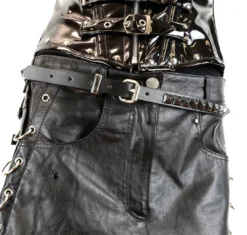 Funk Plus SINGLE ROW BLACK PYRAMID STUD BELT Shop Sour+Plus