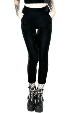 RESTYLE BLACK VELVET PANTS Shop Sour+Plus