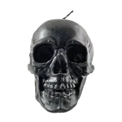 SOURPUSS ANATOMICAL SKULL CANDLE BLACK