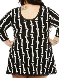 SOURPUSS MISS BONES LOW-BACK DRESS Shop Sour+Plus