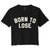 Shop Sour+Plus LUCKY 13 BORN TO LOSE CROP TEE