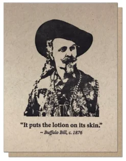 None GUTTERSNIPE PRESS BUFFALO BILL GREETING CARD Lifestyle