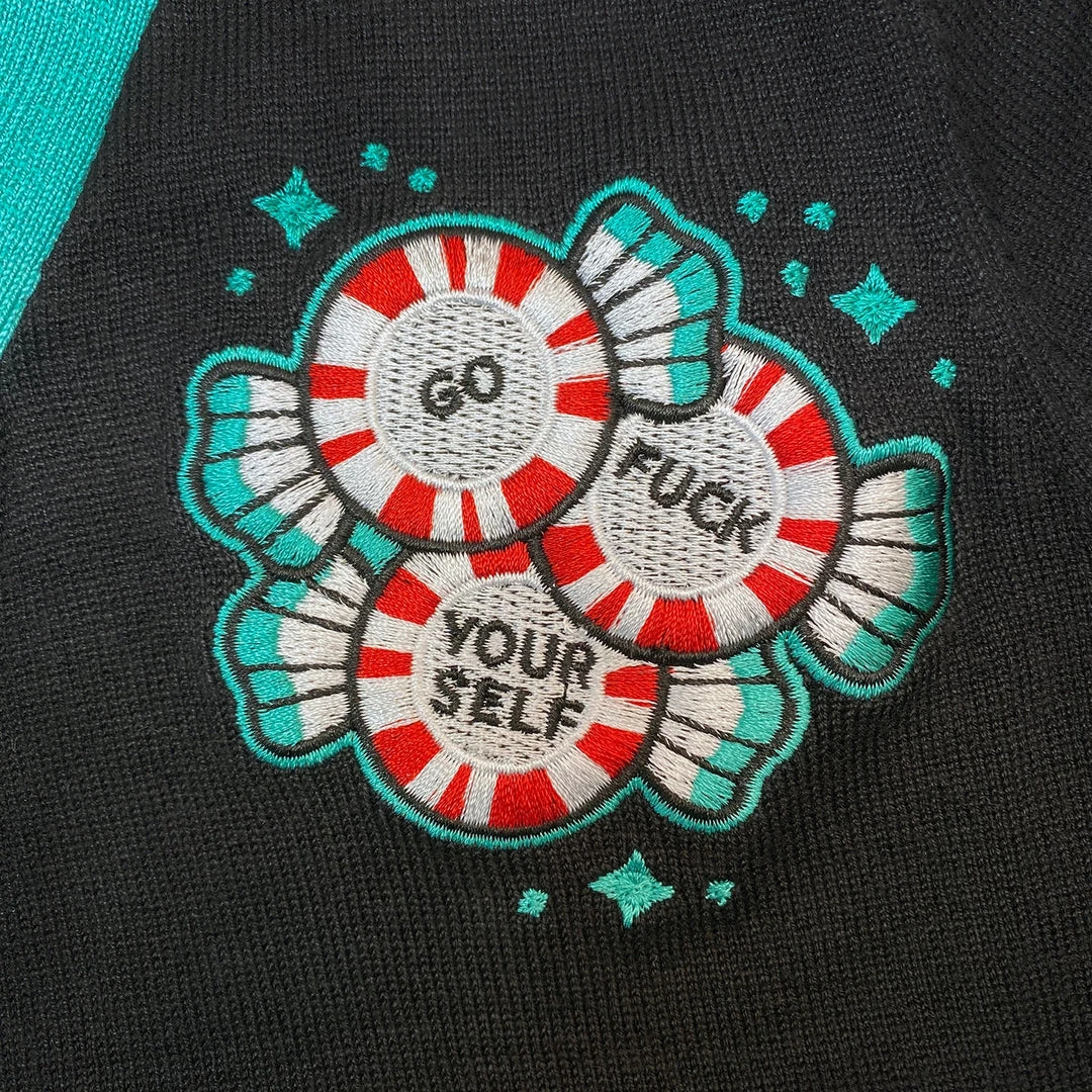 SOURPUSS GFY CANDIES CARDIGAN Shop Sour+Plus 4 SOURPUSS GFY CANDIES CARDIGAN Shop Sour+Plus