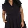 HELL BUNNY CARLIE MINI DRESS PURPLE