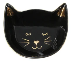 None Homewares BLACK CAT CERAMIC BOWL