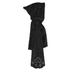 PunkRave PUNK RAVE CAT PAW FLUFFY HOODED PULLOVER Hoodies & Sweatshirts